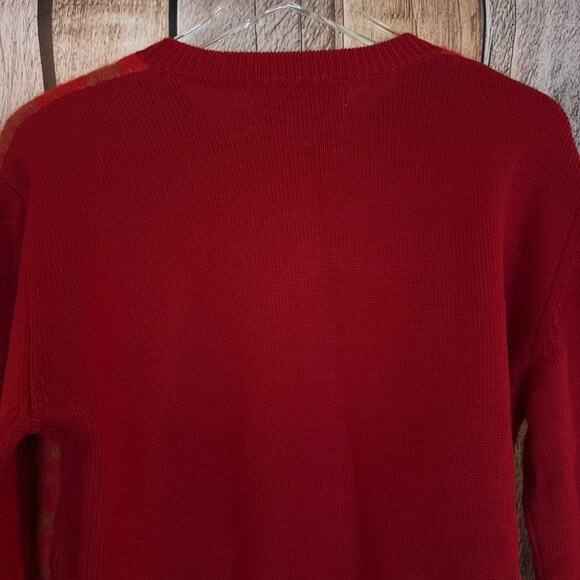 Roucha Cardigan Sweater Sun Swirl Crop Knit Artsy Arttowear Winter Fall Size D - Picture 5 of 11